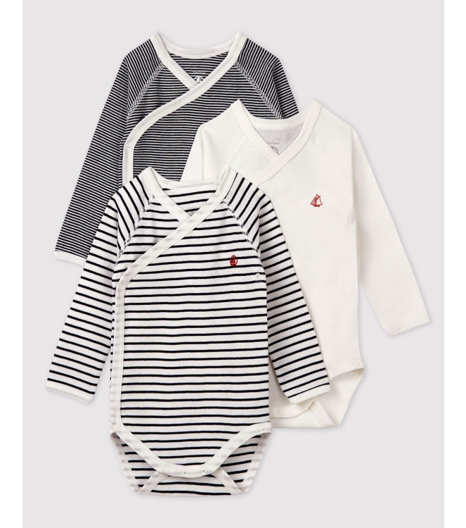 Petit Bateau boxpakjes & rompers 00 Blanc/Bleu 54219
