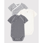 Petit Bateau boxpakjes & rompers 00 Wit/Blauw A097H