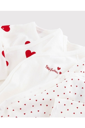 Petit Bateau boxpakjes & rompers 00 Blanc/Rouge A00AZ