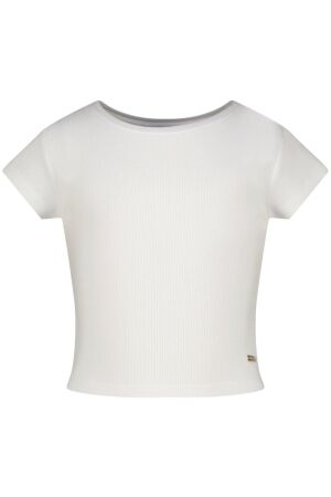 Vingino Basic-Crop Rib Tee T-shirt 001 Real White