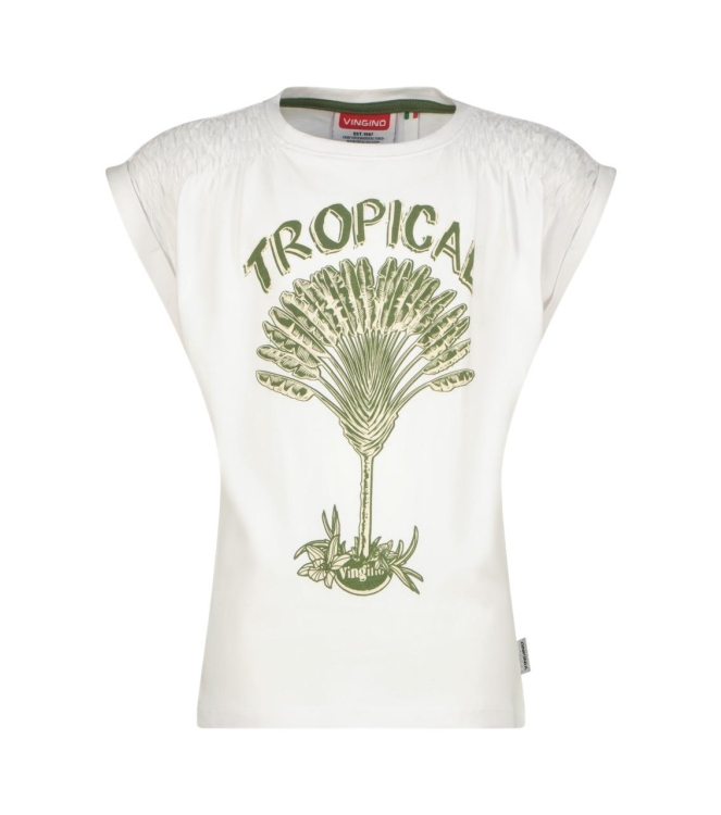 Vingino shirts 001 Real White SS25KGN30016