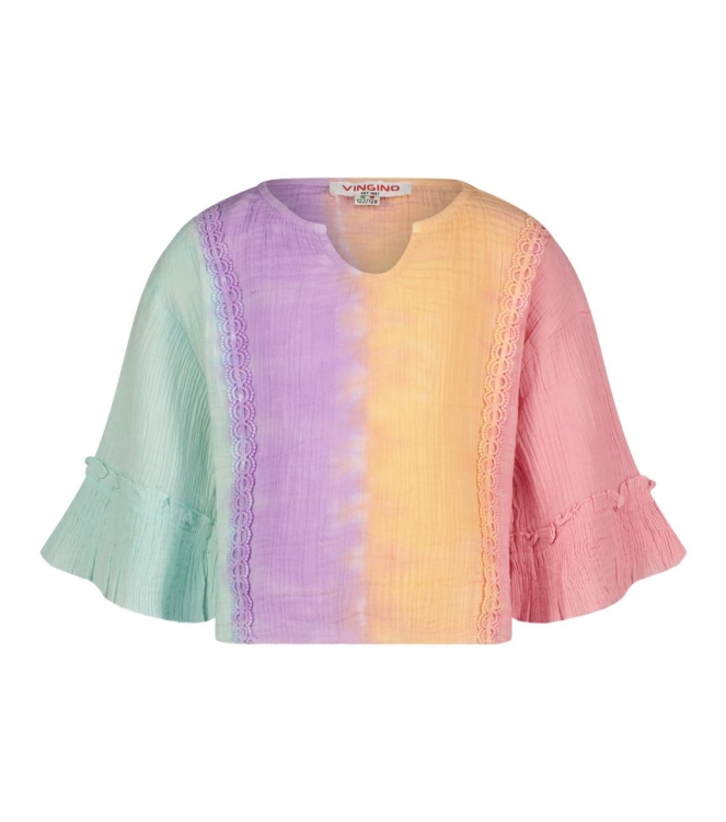 Vingino blouses 471 Sunset coral SS25KGN36001