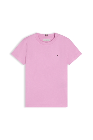 Tommy Hilfiger Essential Cotton Tee SS Pink Daisy