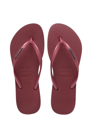 Havaianas Slim Logo Metallic Amaranth