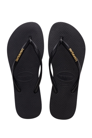 Havaianas Slim Logo Metallic 1924 Black/Gold