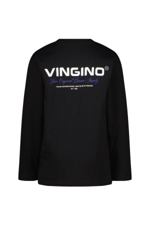 Vingino shirts 944 Deep Black AW24KBN30019