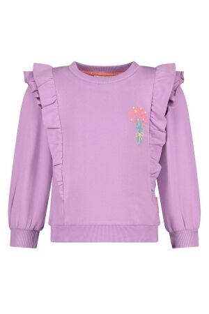 Jubel Sweater ruches - Picknick Perfect Lila