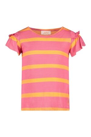 Jubel T-shirt streep - Samba Shake Roze
