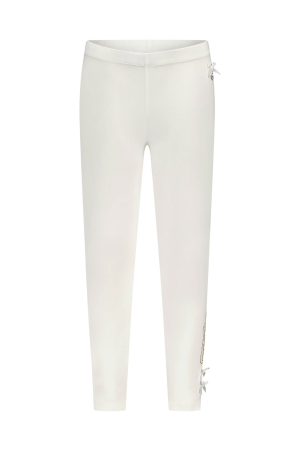 Le Chic Hilde Stones & Bows Leggings 003 Off White