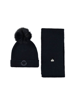Le Chic Rosa & Reya Sjaal en Muts set 190 Blue Navy