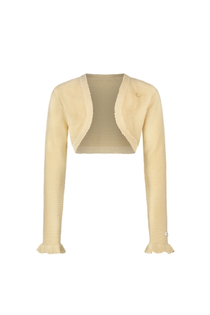 Le Chic Omara Lurex Knit Bolero 421 Champagne