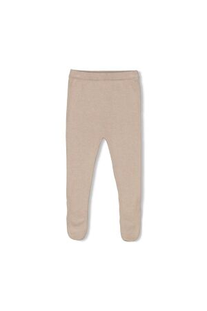 Feetje Broek met voet gebreid - Essential Knits Taupe