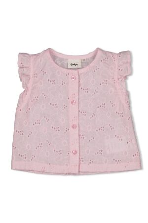 Feetje Top met short broderie - Summer Woven Lila