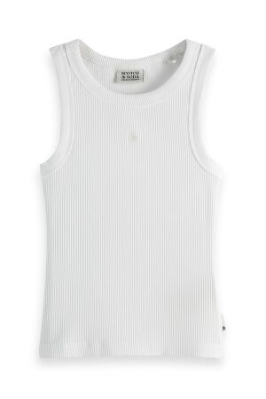 Scotch & Soda Kids Tanktop Babyrib 101 White/Pastel