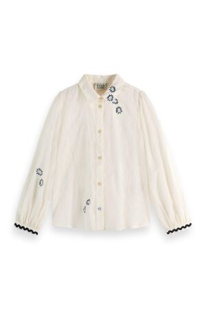 Scotch & Soda Kids T-shirt lange mouw 101 White/Pastel