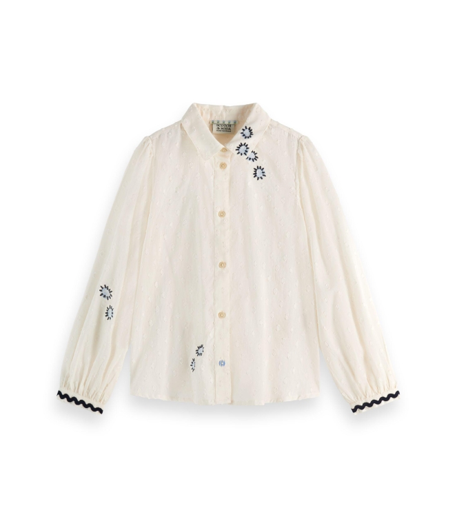 Scotch & Soda Kids shirts 101 White/Pastel 179379