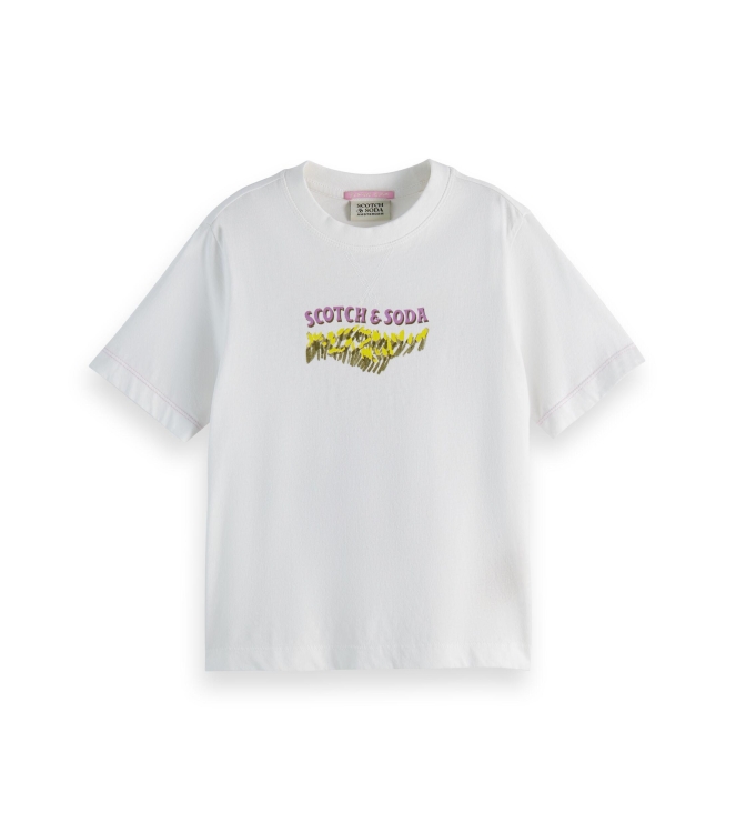 Scotch & Soda Kids shirts 101 White/Pastel 180559