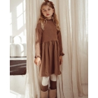 Two You Label jurken Brown Rust AW24-24