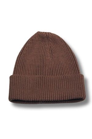 Two You Label Knitted Muts Brown Rust