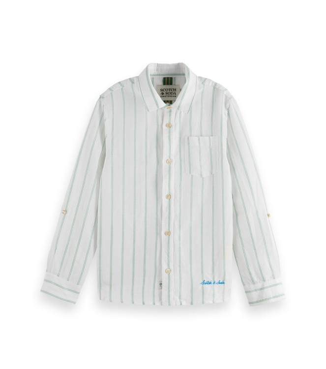 Scotch & Soda Kids overhemden 101 White/Pastel 180355