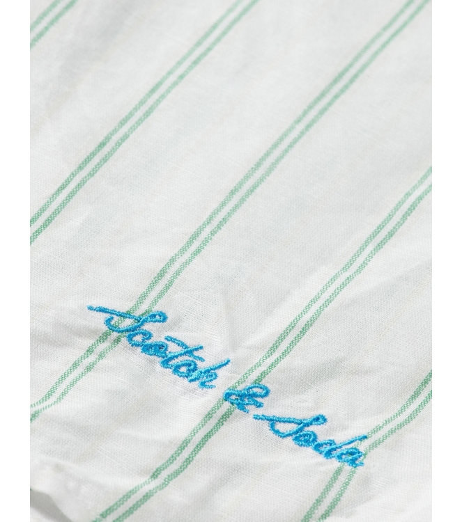 Scotch & Soda Kids overhemden 101 White/Pastel 180355