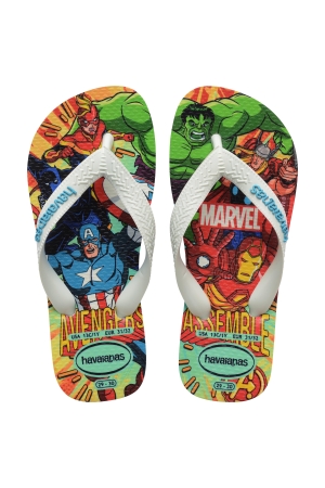 Havaianas Kids Top Marvel Ii White/White/Blue