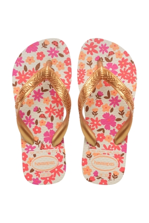 Havaianas Kids Flores Beige/Golden