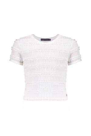Frankie & Liberty Rozy Lace T-shirt Clear White