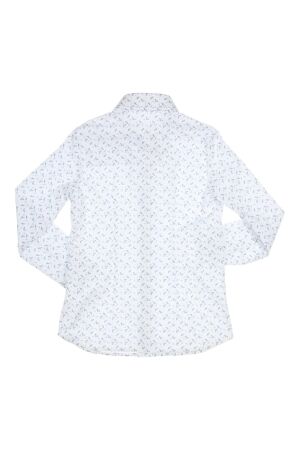 Gymp overhemden W-M White - Navy 361-5052-40
