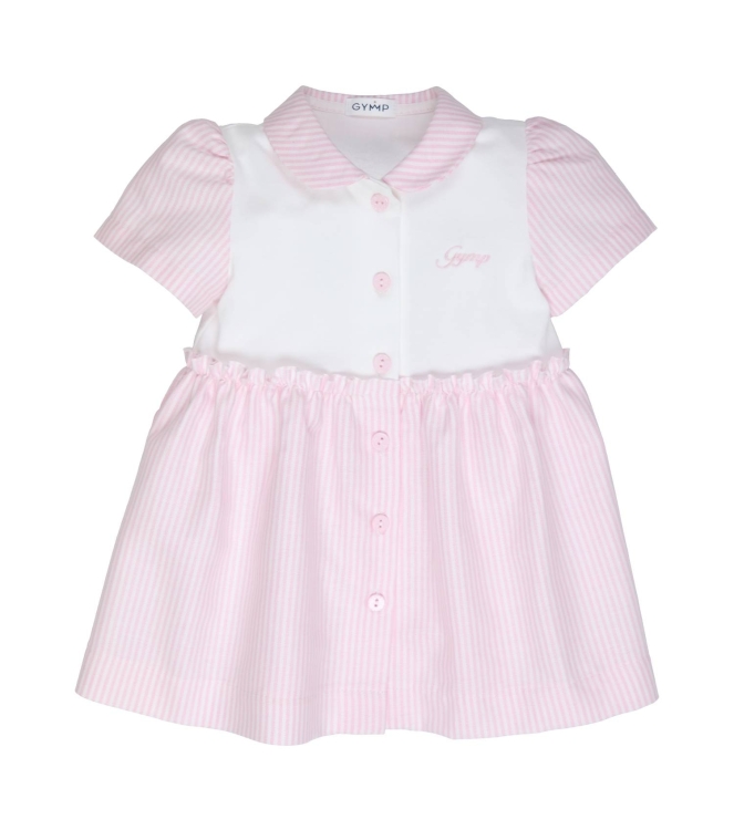 Gymp jurken LR-W Light Pink - White 470-5257-10