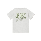 Les Deux Kids shirts Snow Melange/Chive Green LDK101111
