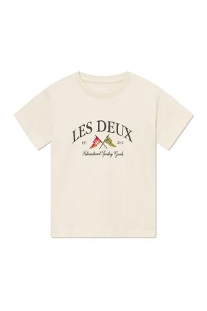 Les Deux Kids Ivy league T-shirt Ivory