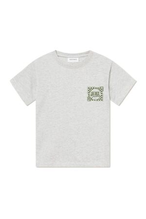 Les Deux Kids shirts Snow Melange/Chive Green LDK101111