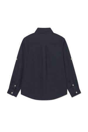 Les Deux Kids overhemden Dark Navy LDK410002