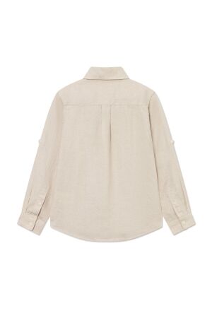 Les Deux Kids overhemden Light Sand LDK410002