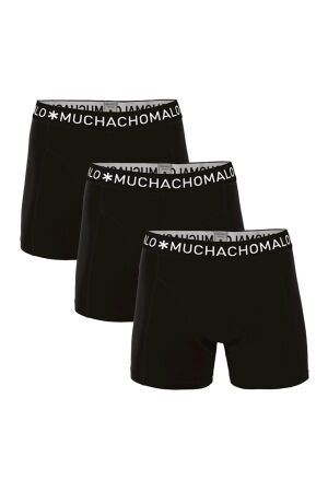 Muchachomalo 3-Pack boys boxershorts Solid black