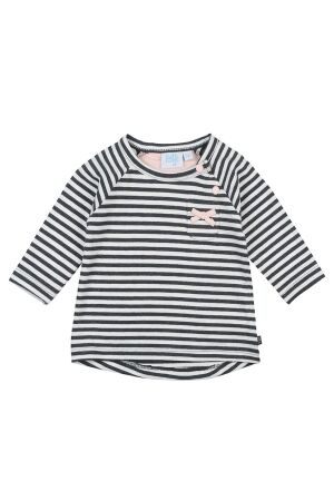 Feetje Dots T-shirt streep Antraciet melange