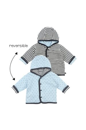 Feetje Mini Person Omkeerbaar jasje met capuchon Antraciet melange
