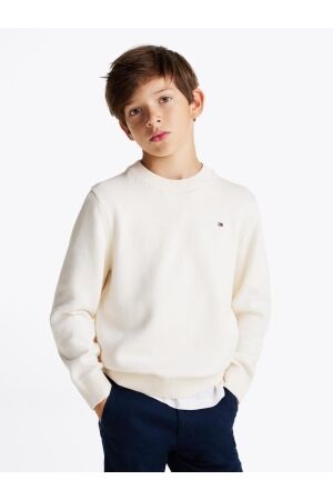 Tommy Hilfiger 85 Elbow Patch Sweater Ivory Petal