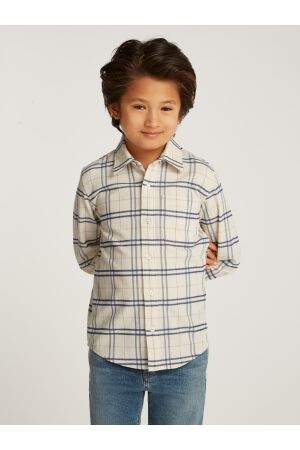 Tommy Hilfiger Check Reg Overhemd Classic Beige Check