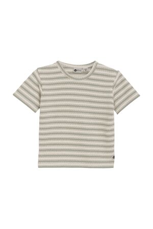 Daily7 T-shirt Striped 1700 Off White