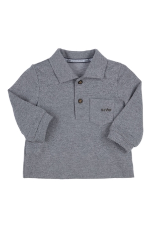 Gymp Piccolo Polo GSCHINE Grey Melange