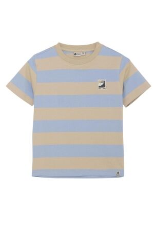 Daily7 T-shirt Big Stripe 7051 Ashley Blue
