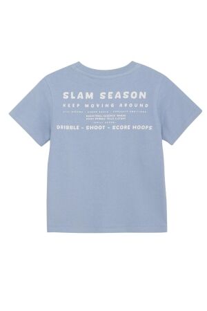 Daily7 T-shirt Structure print 7051 Ashley Blue