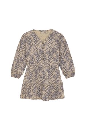 Daily7 Dress Longsleeve Animal 2227 Latte Sand
