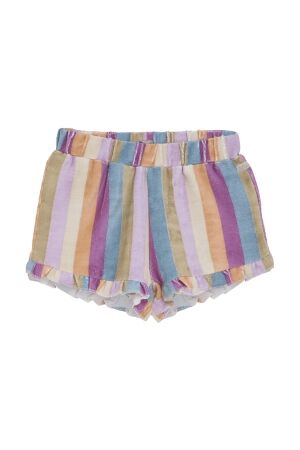 Daily7 Korte broek Terry Stripe 6556 Cherry purple