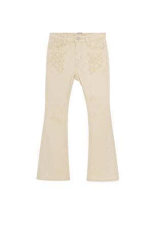 Daily7 2400 Flared Embroidery Jeans 2020 Sandshell
