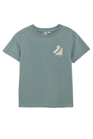 Daily7 T-shirt print 9912 Ocean Green