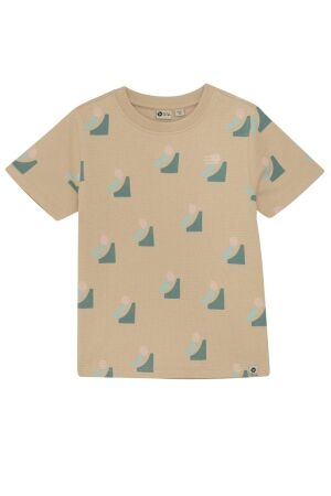 Daily7 T-shirt Allover print 2227 Latte Sand