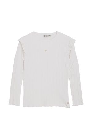 Daily7 T-shirt LS Fancy Rib 1103 Cloud